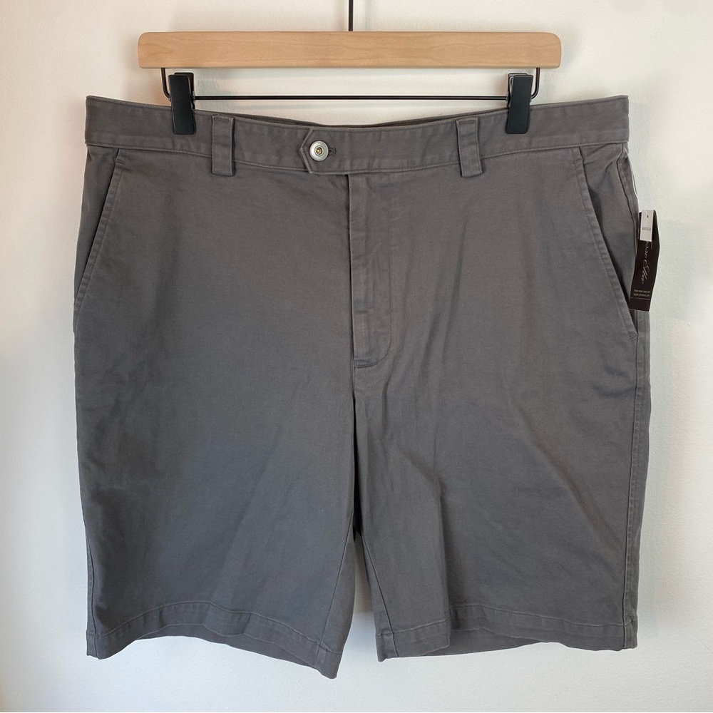 TASSO ELBA Men’s Preppy Kettle Grey Chino Shorts NWT | Size 34